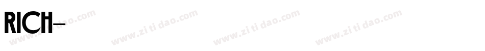 rich字体转换