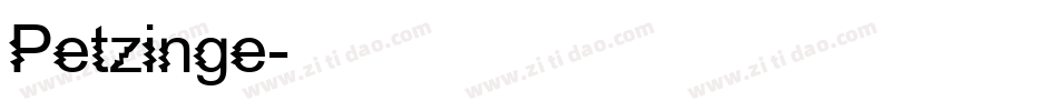 Petzinge字体转换