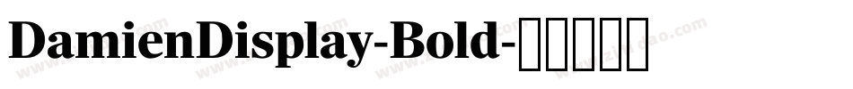 DamienDisplay-Bold字体转换