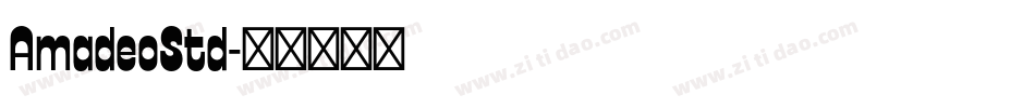 AmadeoStd字体转换