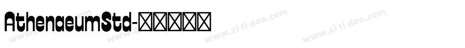 AthenaeumStd字体转换