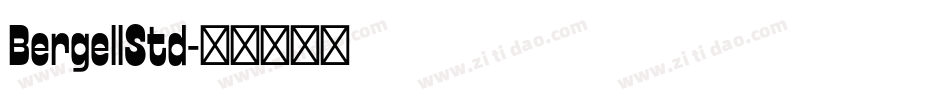 BergellStd字体转换