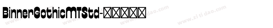 BinnerGothicMTStd字体转换