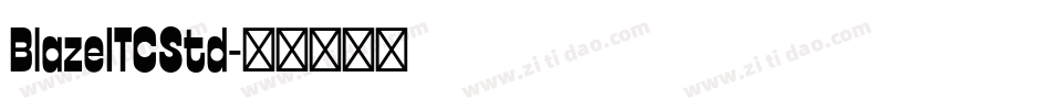 BlazeITCStd字体转换