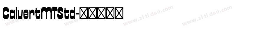 CalvertMTStd字体转换