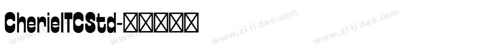 CherieITCStd字体转换