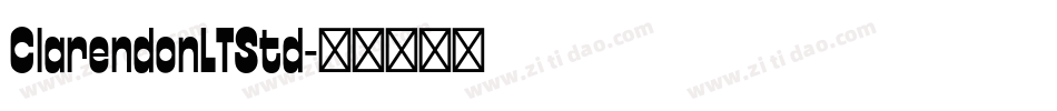 ClarendonLTStd字体转换