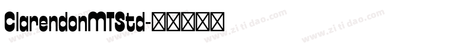 ClarendonMTStd字体转换