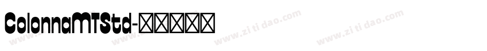 ColonnaMTStd字体转换