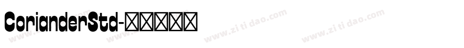 CorianderStd字体转换