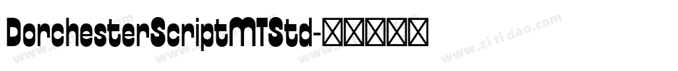 DorchesterScriptMTStd字体转换