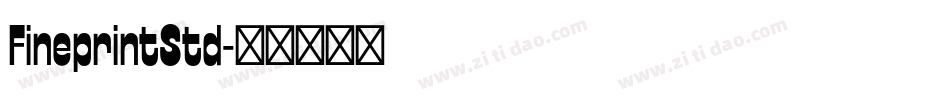 FineprintStd字体转换