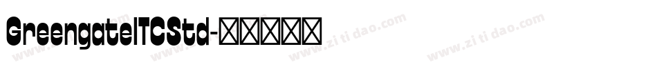 GreengateITCStd字体转换