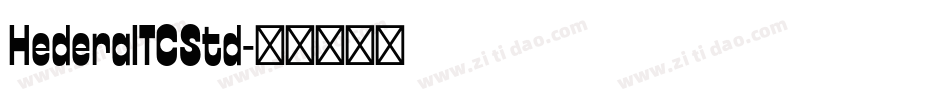 HederaITCStd字体转换