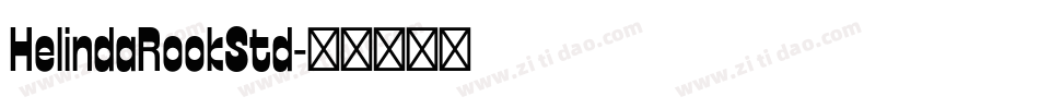 HelindaRookStd字体转换