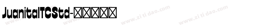 JuanitaITCStd字体转换