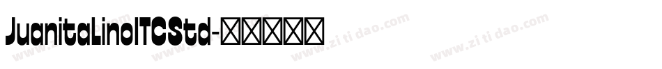 JuanitaLinoITCStd字体转换