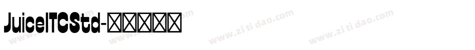 JuiceITCStd字体转换