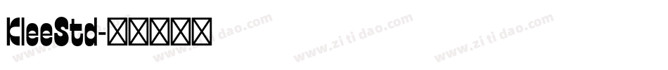 KleeStd字体转换