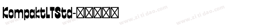 KompaktLTStd字体转换