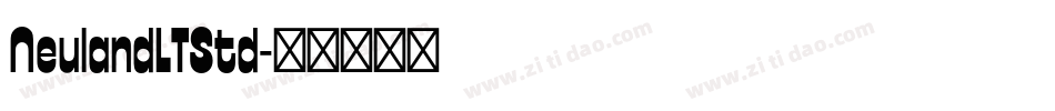 NeulandLTStd字体转换