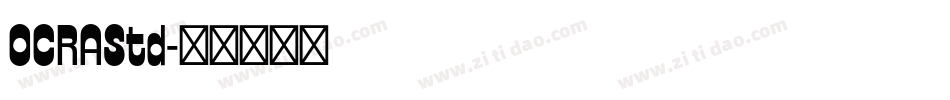 OCRAStd字体转换