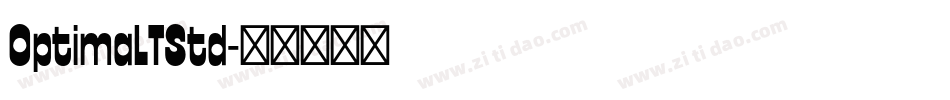 OptimaLTStd字体转换