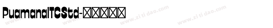PuamanaITCStd字体转换