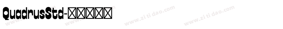 QuadrusStd字体转换