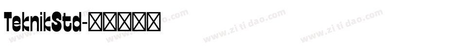TeknikStd字体转换
