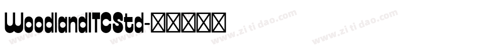 WoodlandITCStd字体转换