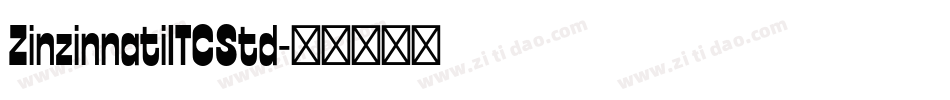 ZinzinnatiITCStd字体转换