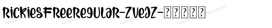 RickiesfreeRegular-ZVEjz字体转换