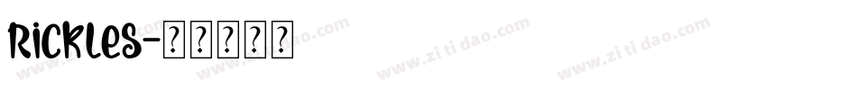 Rickles字体转换
