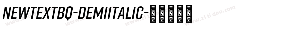 NewtextBQ-DemiItalic字体转换