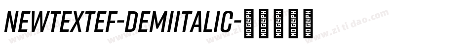 NewtextEF-DemiItalic字体转换