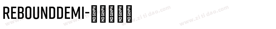 ReboundDemi字体转换