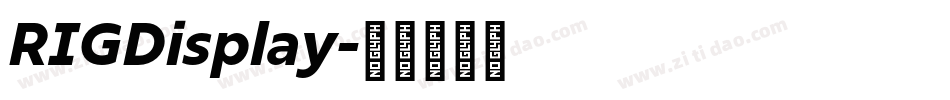 RIGDisplay字体转换