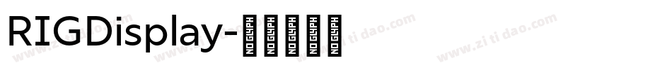 RIGDisplay字体转换