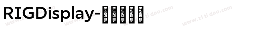 RIGDisplay字体转换