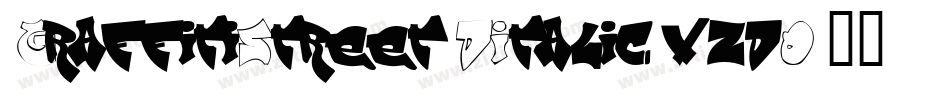 GraffitiStreet3DItalic-vzdO字体转换