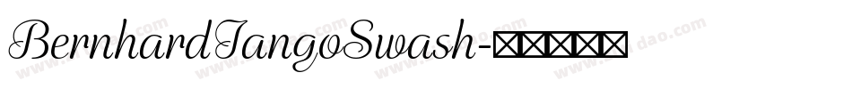BernhardTangoSwash字体转换