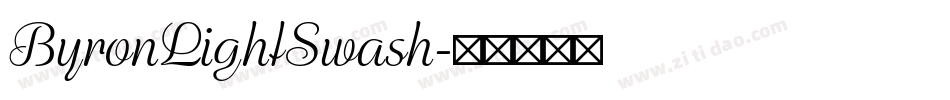 ByronLightSwash字体转换