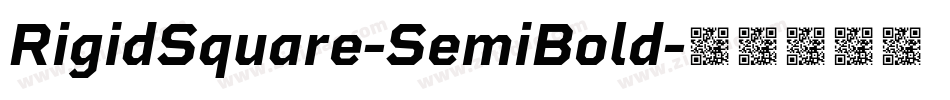 RigidSquare-SemiBold字体转换