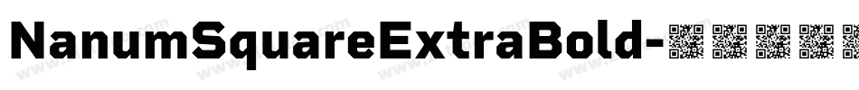 NanumSquareExtraBold字体转换