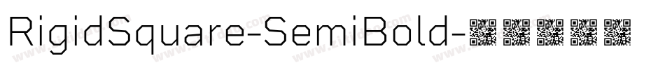 RigidSquare-SemiBold字体转换