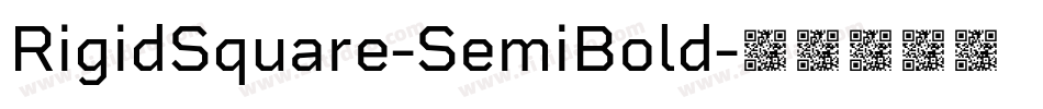 RigidSquare-SemiBold字体转换