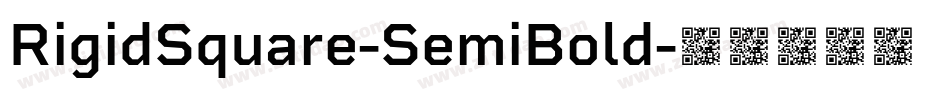 RigidSquare-SemiBold字体转换