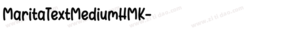 MaritaTextMediumHMK字体转换