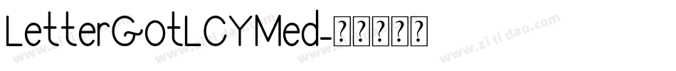 LetterGotLCYMed字体转换